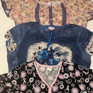 Three scrub tops for @victoria503